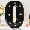 Light Up Black Alphabet Marquee Number Sign LED Marquee Number Lights Sign for Night Light Home Bar Christmas Lamp Birthday Party Wedding Decoration 0 view 1