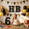 Light Up Black Alphabet Marquee Number Sign LED Marquee Number Lights Sign for Night Light Home Bar Christmas Lamp Birthday Party Wedding Decoration 0 view 3