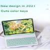 YEEHi iPad mini 5 iPad mini 4 Keyboard Case Cute Color Keyboard Detachable Bluetooth Keyboard Cover with Pencil Holder (MintGreen) view 3