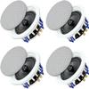 Herdio 6.5 inch 640 Watts Ceiling Speakers 2 Way Flush Mount Passive for Office,Kitchen,Living Room(4 Speakers) view 1