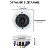 Herdio 6.5 inch 640 Watts Ceiling Speakers 2 Way Flush Mount Passive for Office,Kitchen,Living Room(4 Speakers) view 4
