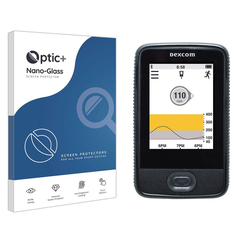 Optic+ Nano Glass Screen Protector Compatible With Dexcom G5 Mobile Receiver