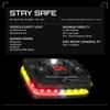 Guardian Angel Elite Safety Light - Red/Yellow Front & Red/Yellow Rear view 2