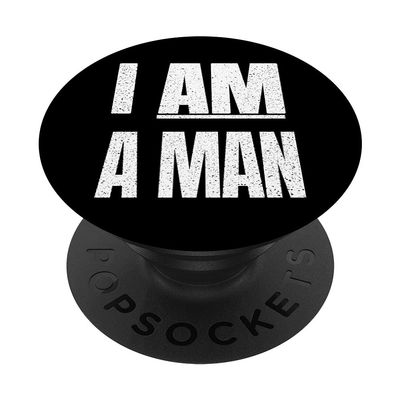 I Am A Man Poster Protest Sign Memphis Sanitation Strike PopSockets Swappable PopGrip