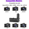 VG-C4EM Battery Grip for Sony A7IV A9II A7RIV A7R V A1 A7S III, Replacement for Sony VG-C4EM Vertical Grip, Compatible with NP-FZ100 Battery (Alpha 7R IV, A1, A7S III, A9 II, A7R V) view 2