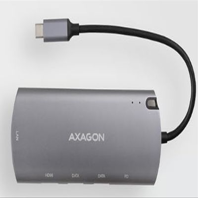 AXAGON HMC-6M2 Station d'accueil USB 3.2 Gen 1 (3.1 Gen 1) Type-C Aluminium