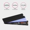 AXAGON CLR-M2L3 passiver M.2-SSD-Kuhlkorper - 2280, 3 mm Hohe, Aluminium, schwarz view 3