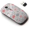 2.4G Wireless Mouse with Cute Pattern Design for All Laptops and Desktops with Nano Receiver - Christmas Big Small view 1