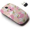 2.4G Wireless Mouse with Cute Pattern Design for All Laptops and Desktops with Nano Receiver - Cute Bunny Holds Carrot Animal view 1