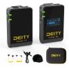 Deity Pocket Wireless Microphone System (Pocket TX + Pocket RX) OLED Display 3.5 mm Audio Input Compatible with DSLR Cameras, camcorders, Android Smartphones, Laptop, PC Black view 1
