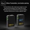 Deity Pocket Wireless Microphone System (Pocket TX + Pocket RX) OLED Display 3.5 mm Audio Input Compatible with DSLR Cameras, camcorders, Android Smartphones, Laptop, PC Black view 3