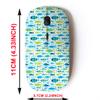 2.4G Wireless Mouse with Cute Pattern Design for All Laptops and Desktops with Nano Receiver - Cute Striped Fishes view 2