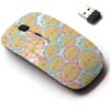2.4G Wireless Mouse with Cute Pattern Design for All Laptops and Desktops with Nano Receiver - Flowers Cute Smile Flower view 1