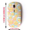 2.4G Wireless Mouse with Cute Pattern Design for All Laptops and Desktops with Nano Receiver - Flowers Cute Smile Flower view 2