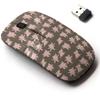2.4G Wireless Mouse with Cute Pattern Design for All Laptops and Desktops with Nano Receiver - Cute Piglets Pig view 1