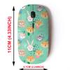 2.4G Wireless Mouse with Cute Pattern Design for All Laptops and Desktops with Nano Receiver - Camping view 2