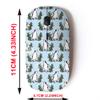 2.4G Wireless Mouse with Cute Pattern Design for All Laptops and Desktops with Nano Receiver - Cute Penguin view 2