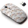 2.4G Wireless Mouse with Cute Pattern Design for All Laptops and Desktops with Nano Receiver - Cute Cartoon Halloween view 1