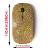 2.4G Wireless Mouse with Cute Pattern Design for All Laptops and Desktops with Nano Receiver - Decorative Hand Drawn view 2