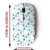 2.4G Wireless Mouse with Cute Pattern Design for All Laptops and Desktops with Nano Receiver - Christmas Cute Animals view 2