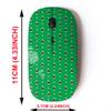 2.4G Wireless Mouse with Cute Pattern Design for All Laptops and Desktops with Nano Receiver - Bear Polar Baseball Doodle view 2