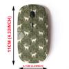 2.4G Wireless Mouse with Cute Pattern Design for All Laptops and Desktops with Nano Receiver - cat Plants Green view 2