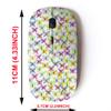 2.4G Wireless Mouse with Cute Pattern Design for All Laptops and Desktops with Nano Receiver - Butterfly fabricbackgrounds view 2