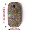 2.4G Wireless Mouse with Cute Pattern Design for All Laptops and Desktops with Nano Receiver - Colorful Grunge Texture view 2