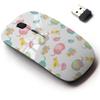 2.4G Wireless Mouse with Cute Pattern Design for All Laptops and Desktops with Nano Receiver - Baby Doodle Colorful view 1