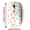 2.4G Wireless Mouse with Cute Pattern Design for All Laptops and Desktops with Nano Receiver - Baby Doodle Colorful view 2