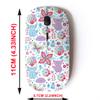 2.4G Wireless Mouse with Cute Pattern Design for All Laptops and Desktops with Nano Receiver - Forest Floral Foxes view 2
