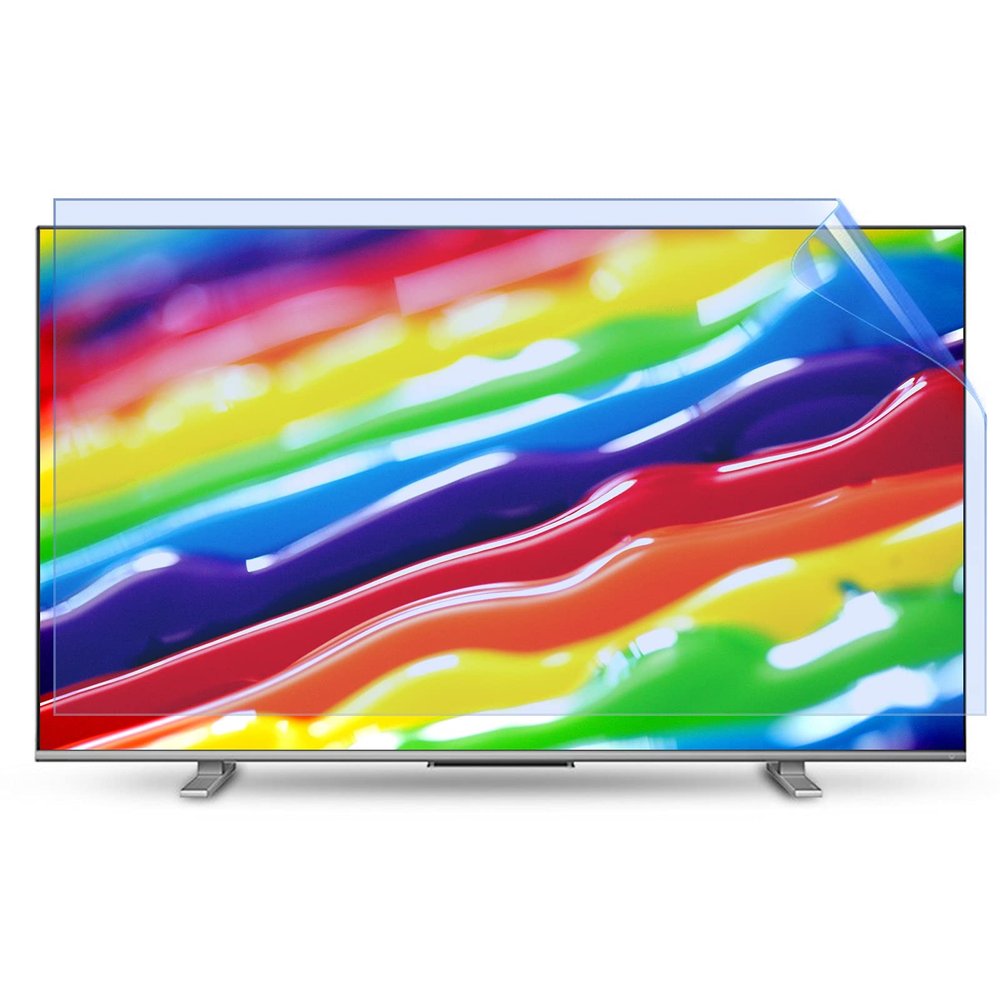 Anti UV TV Screen Protector for 50 52 55 58 65 75 Inch, Indoor & Outdoor Anti Glare TV Anti Blue Light Screen Frosted Film Anti-Reflection Rate Up to 90%,50" 1095 * 616