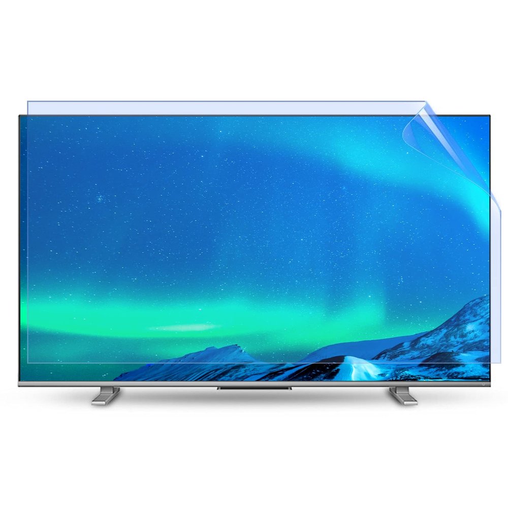 Anti Scratch TV Film for 32-75 Inch - Anti Glare Screen Protector/Anti-UV/Frosted Film for LCD, LED, 4K OLED & QLED BDTV Displays,55" 1211 * 682