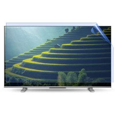49-75 Inch Anti Glare Anti Break LCD TV Screen Protector Blue Light Filter,Shielding UV and Radiation Monitor Filter-Matte Gloss Finish,58" 1269 * 721