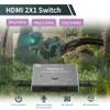 8K HDMI 2.1 Switch Splitter2 in 1 out, BolAAzuL HDMI 2.1 Switcher Adapter - 8K@60Hz, 4K@120Hz, 1080p@120Hz, HDR, UHD, 48Gbps - HDMI Switch 2 Input 1 Output for X-Box PS5 PS4 Blue-ray Player Monitors view 2