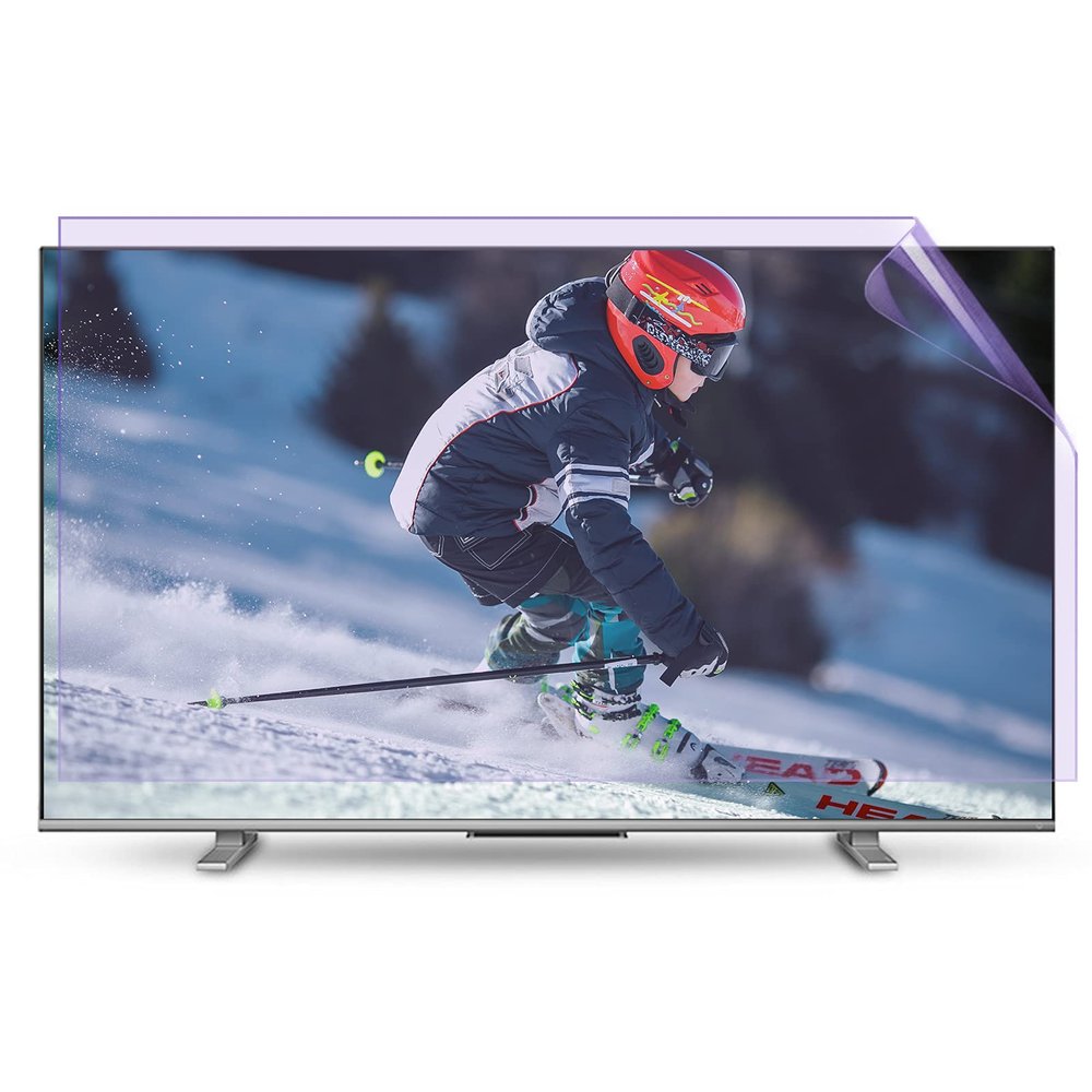 49-58 Inch TV Screen Protector, Frosted Anti Glare/Anti Blue Light/Dustproof Filter Film, Protect Your Eyes for LCD, LED, 4K OLED Displays,58" 1269 * 721