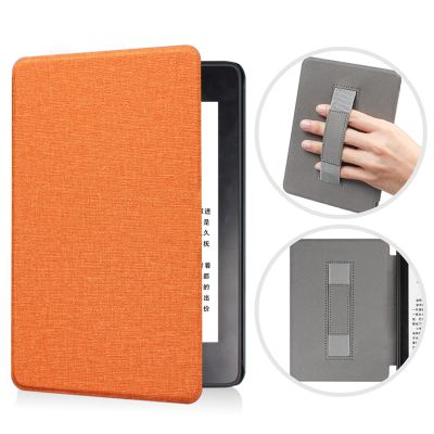 ALMIGHTY Fabric Case with Hand Strap for Kindle Paperwhite 10th Generation 2018 Released, Ultra Thin Cover with Auto Wake/Sleep, Only Suitable for Model PQ94WIF
