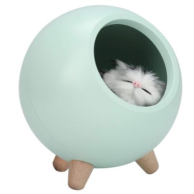 Small Night Light, Exquisite Sweet Cat Lamp Room Decor for Women Lovely for Birthday for Wife Mom Teen Girls(Green)