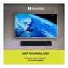 Knox Gear 60 Watt Compact Wireless 2.0ch Soundbar with Bluetooth 5.0 - Oak Finish view 4