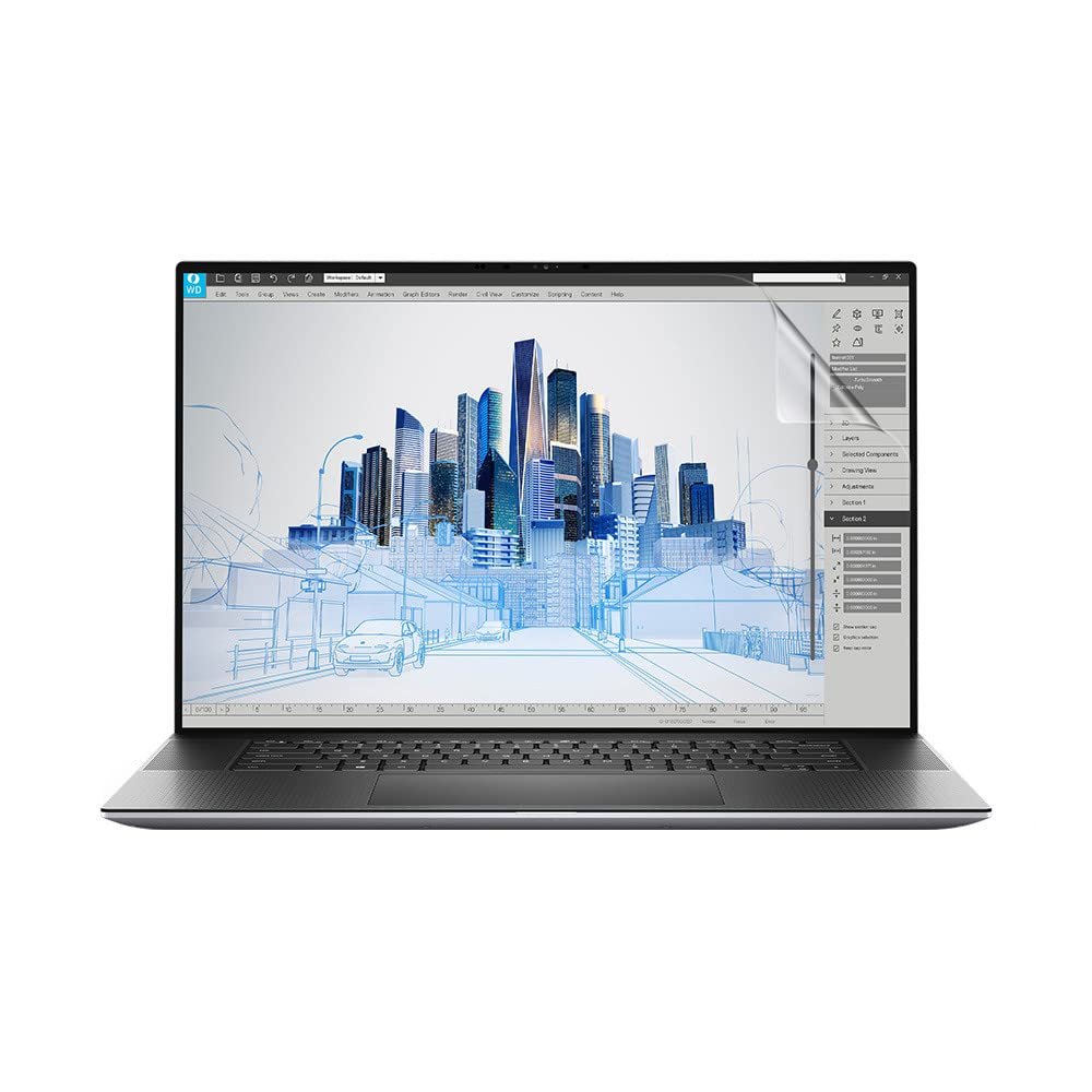 celicious Vivid Invisible Glossy HD Screen Protector Film Compatible with Dell Precision 17 5760 (Non-Touch) [Pack of 2]
