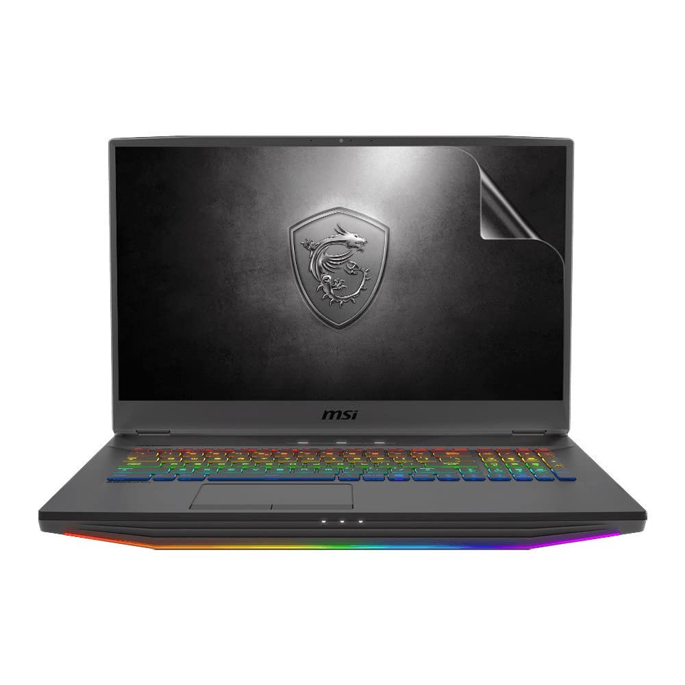celicious Vivid Invisible Glossy HD Screen Protector Film Compatible with MSI GT76 Titan DT 17 10SFS [Pack of 2]
