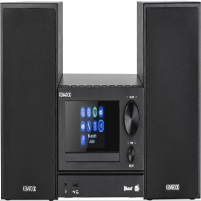 Kenwood M-7000S-B Mini System, with Bluetooth, USB, CD and Radio Dab + or FM, Black