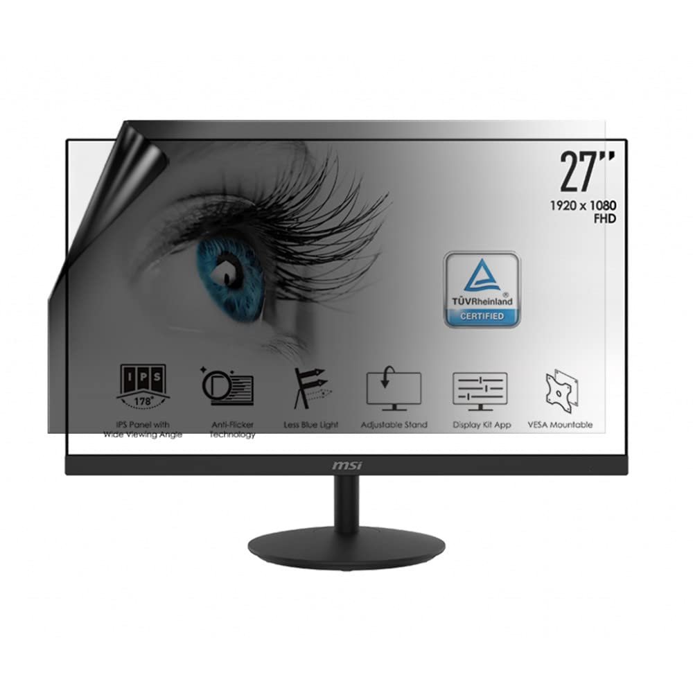 celicious Privacy Lite 2-Way Anti-Glare Anti-Spy Filter Screen Protector Film Compatible with MSI Pro 27 MP271