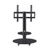 Proman Porducts ST17178 Venus TV Stand for Television up to 75", Adjustable Height and Shelved, Black view 3