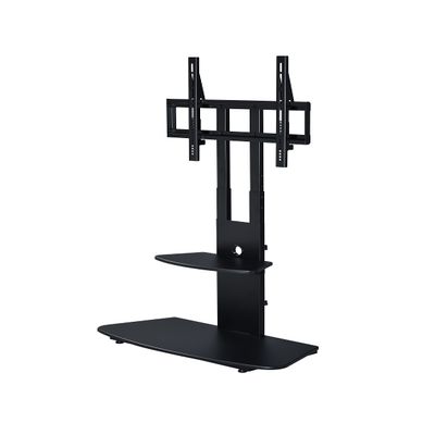 Proman Porducts ST17176 Marco TV Stand for Television up to 86", Adjustable Height and Shelved, Black