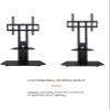 Proman Porducts ST17176 Marco TV Stand for Television up to 86", Adjustable Height and Shelved, Black view 3