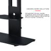 Proman Porducts ST17176 Marco TV Stand for Television up to 86", Adjustable Height and Shelved, Black view 4