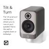 Q Acoustics WB75 Tilt and Turn Speaker Wall Mount - White, Compatible with Q Concept 30, Q Concept 90, Q Active 200 Speakers view 3
