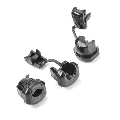 Auniwaig 40 Pcs Round Cable Wire Strain Relief Bush Grommet PA66 Strain Relief Bushing 6mm Hole Dia Electric Cable Protection Cord Buckle