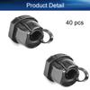 Auniwaig 40 Pcs Round Cable Wire Strain Relief Bush Grommet PA66 Strain Relief Bushing 6mm Hole Dia Electric Cable Protection Cord Buckle view 4